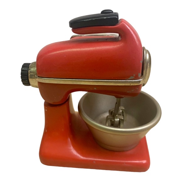 Quartz Breeze Miniature Novelty Collector’s Kitchen Mixer Decorative Clock Red - Picture 3 of 9